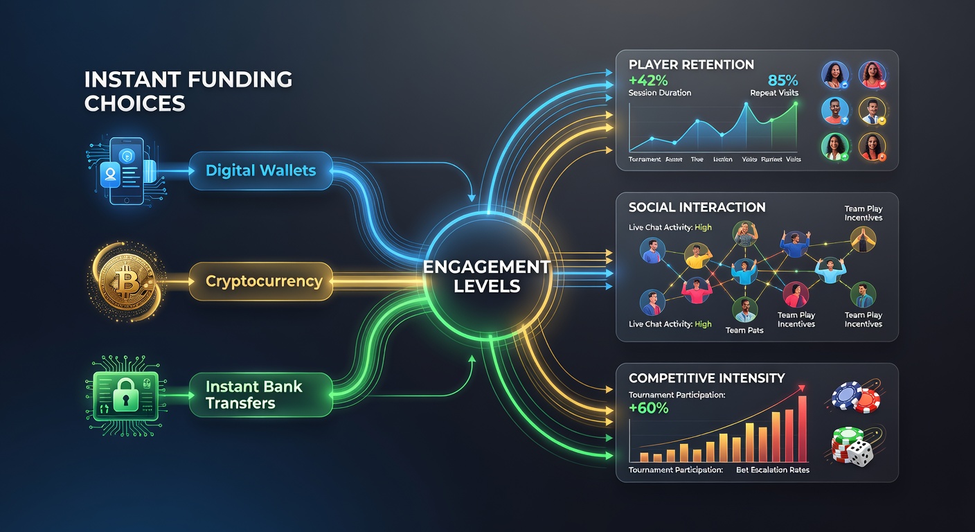Grafik illustriert Engagement-Level in verschiedenen Casino-Modi mit Fokus auf Multiplayer-Interaktionen